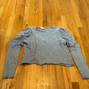 Goldie Gray Long Sleeve Women's Top Size M